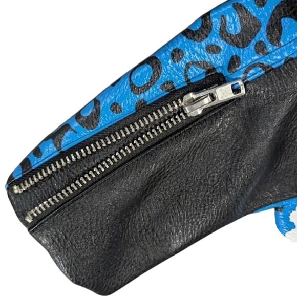 AZALEA WANG Medium STUDDED LEATHER JACKET PUNK MISFITS CASUALTIES EXPLOITED - Picture 9 of 16